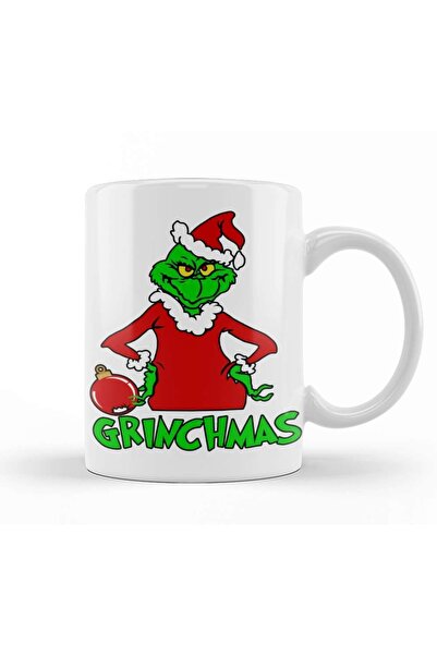 Baskı Dükkanı New Year New Year Concept Christmas Grinchmas Become Santa Mug ...