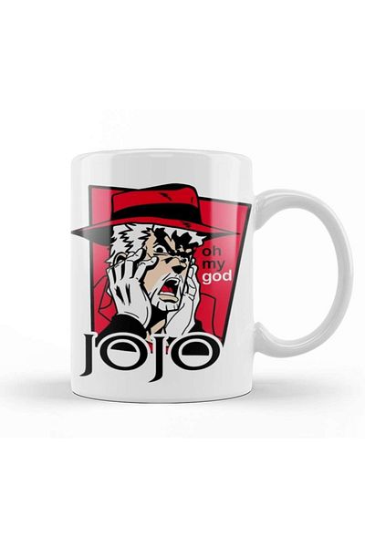 Baskı Dükkanı Joseph Joestar Oh My God Mug Cup Porcelain