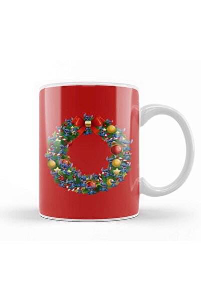 Baskı Dükkanı كوب من البورسلين بتصميم ستيتش ليلو آند ستيتش متعدد الطوب لعيد ا...