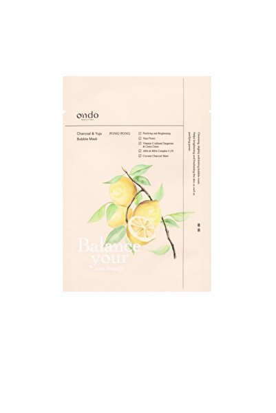 Ondo Beauty 36.5 Charcoal & Yuja Bubble Mask Ondo Beauty 36.5 25 ml