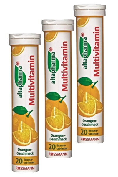 Altapharma فيتامين سي برتقال متعدد الفيتامينات يذوب في الماء (3 قطع)