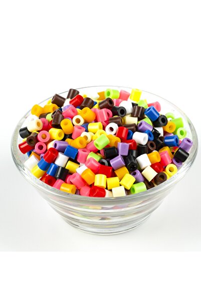 yfhobi 25 Gram Karışık Renk Hama Boncuk, Plastik Boru Boncuk, Takı Boncuğu 1....