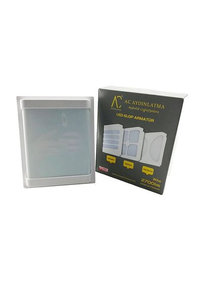 AC AYDINLATMA 30 W Carpo White Plastic Led Glop White Light