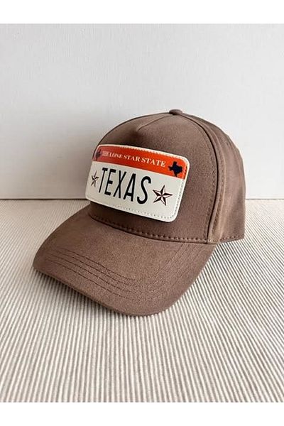 CosmoOutlet قبعة The Lone Star State Texas قابلة للتعديل بشعار قابل للإزالة للجنسين