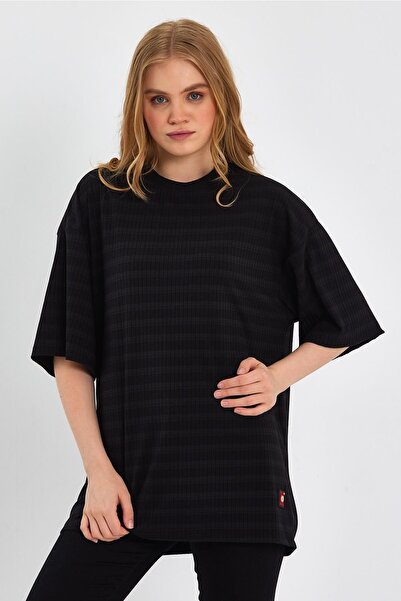 ALEXANDERGARDI Çizgili Oversize T-shirt (e23-00105)