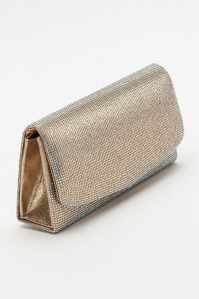 Niloshka Стилна дамска чанта Kips Gold Stone