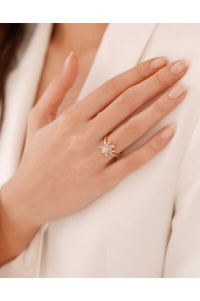 Arpaş Taşlı Kaplumbağ Yüzük