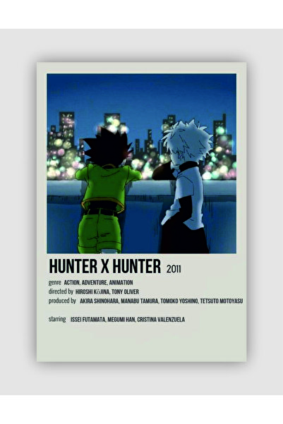 fırsatlar diyarı Hunter X Hunter Anime Info Card Bilgi Kartı Minimalist Poster
