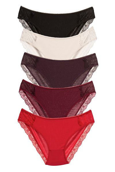 DON AMOR Corded Fabric Lace Detailed Pack of 5
