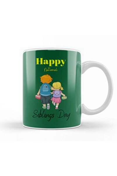 Baskı Dükkanı Happy Siblings Day 2021 Siblings Day 2021 كوب بورسلين