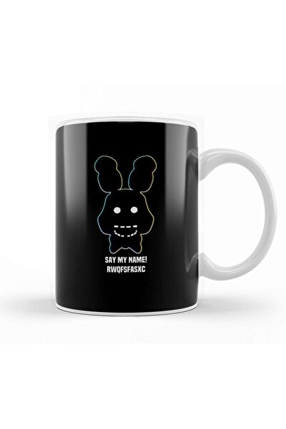 Baskı Dükkanı كوب بورسلين Fnaf Five Nights Scary Spooky Game Face Rwq