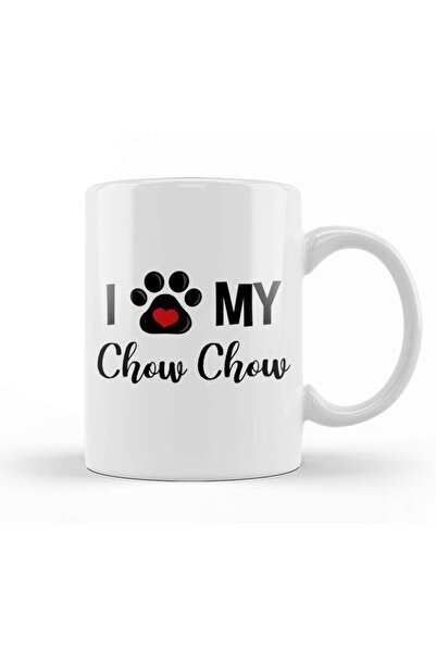 Baskı Dükkanı أنا أحب بلدي تشاو تشاو كوب الخزف الزجاجي