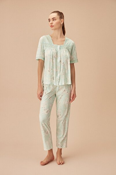 SUWEN Minty Maskülen Pijama Takımı