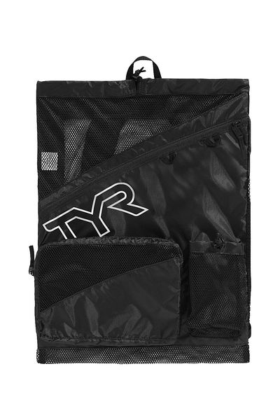 TYR Sport Tyr Elite Black Mesh and Backpack, Training, Sports and Beach Bag