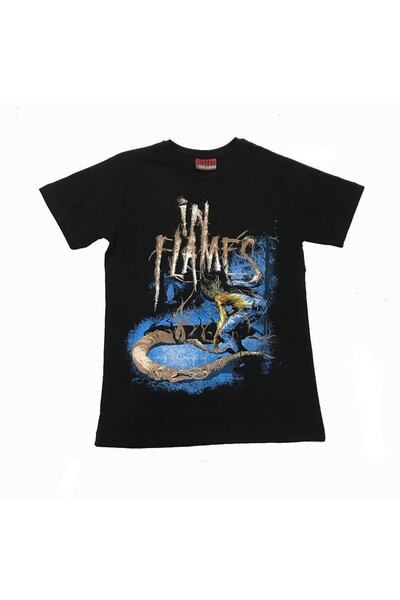 Metal Giyim U F Lame s crna muška majica prednja strana zadnja strana Štampano