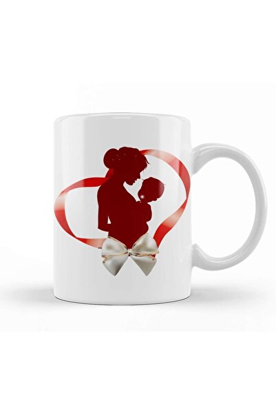 Baskı Dükkanı Mother's Day Gift for Mothers 016 Mug Cup Porcelain