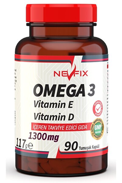 Nevfix Omega 3 Balık Yağı 1300 Mg 90 Yumuşak Kapsül