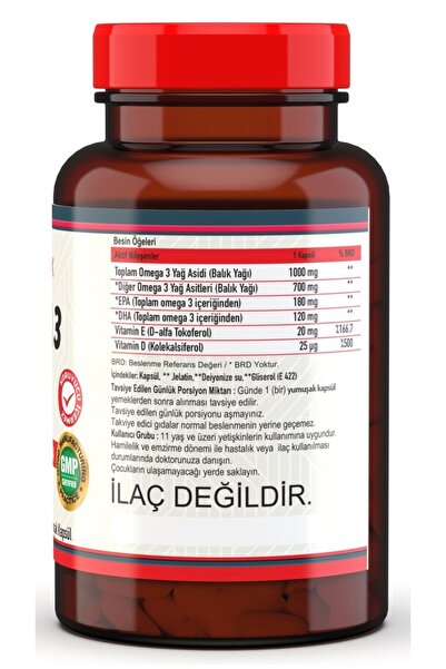 Nevfix Omega 3 Balık Yağı 1300 Mg 90 Yumuşak Kapsül