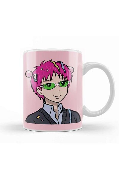 Baskı Dükkanı كوب بورسلين للحفلات من Saiki Kusuo No Psi Nan Saiki Kusuo