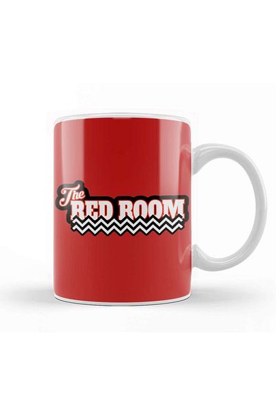 Baskı Dükkanı كوب بورسلين للأرضيات من Twin Peaks باللون الأحمر