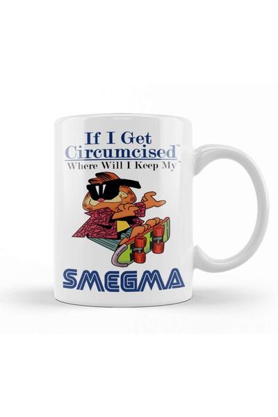 Baskı Dükkanı كوب بورسلين منقوش من Garfield Smegma