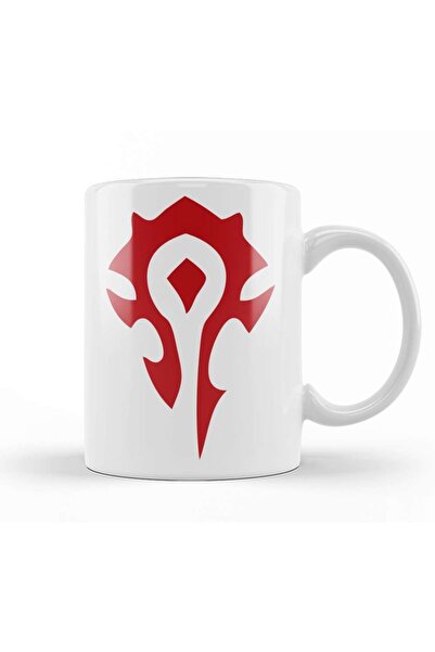 Baskı Dükkanı كوب وورلد أوف ووركرافت هورد من البورسلين