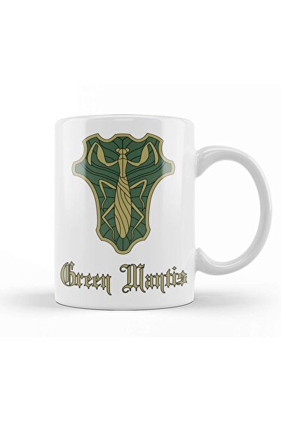 Baskı Dükkanı كوب بورسلين من Black Clover Anime Manga Asta Jack Gree Green Ma...