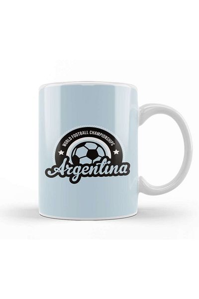 Baskı Dükkanı Argentina Sunrise World Football Championship 2018 Trophy Glass Porcelain
