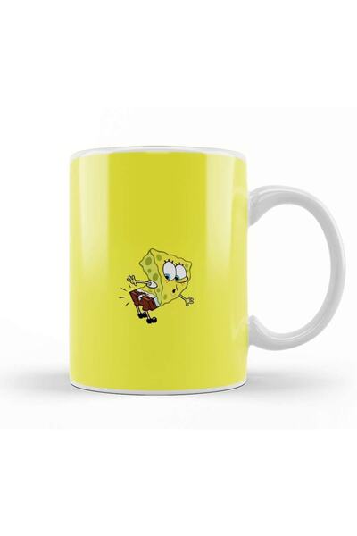 Baskı Dükkanı Sünger Bob Sponge Bob 010 Kupa Bardak Porselen