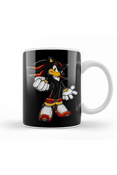 Baskı Dükkanı كوب سونيك تيم شادو ذا هيدجهوج من البورسلين