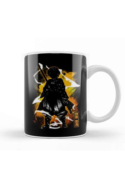 Baskı Dükkanı Cosmic Thunder Slayer Mug Cup Porcelain