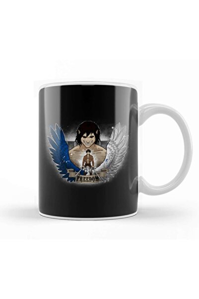 Baskı Dükkanı كوب بورسلين بأجنحة الحرية من الرسوم المتحركة