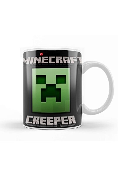 Baskı Dükkanı Minecraft Design Kupa Bardak Porselen