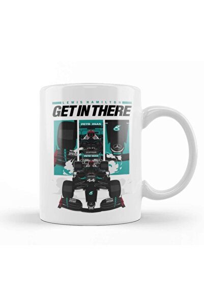 Baskı Dükkanı لويس هاميلتون ادخل هناك كوب لويس زجاجي من البورسلين