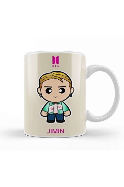 Baskı Dükkanı كوب جيمين بي تي إس مينيم إصدار زجاجي من البورسلين