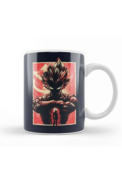 Baskı Dükkanı مج سوبر أتاك فيجيتا زجاجي من البورسلين