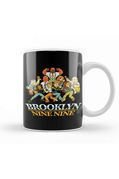 Baskı Dükkanı Brooklyn 99 Nine Nine Kupa Bardak Porselen