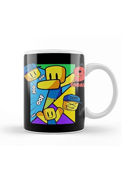 Baskı Dükkanı Roblox Dabbing Noob 9 Today Kupa Bardak Porselen