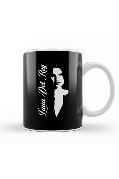 Baskı Dükkanı كوب بورسلين بتصميم أبيض من Lana Del Rey