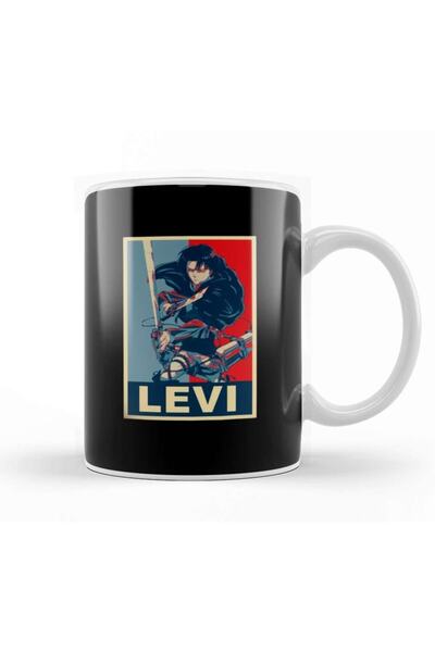 Baskı Dükkanı كوب هجوم على العمالقة ليفي أكرمان مصنوع من البورسلين الزجاجي