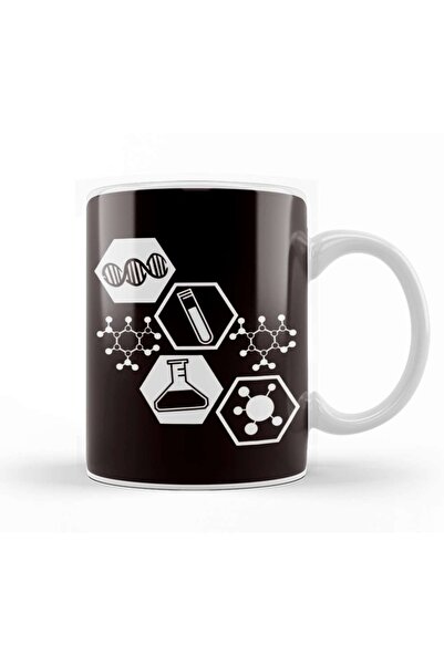 Baskı Dükkanı كوب زجاجي من البورسلين لعلم الكيمياء والصيدلة ومختبر الكيمياء