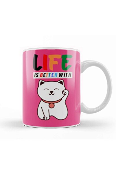 Baskı Dükkanı هدايا مضحكة لمحبي القطط للرجال كوب من البورسلين للأطفال