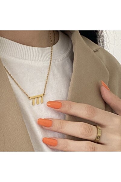 beia jewelry 777 Melek Sayısı Angel Numbers Çelik Kolye