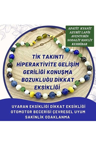 GİZEMLİ DOĞAL TAŞ قلادة مصنوعة يدويا