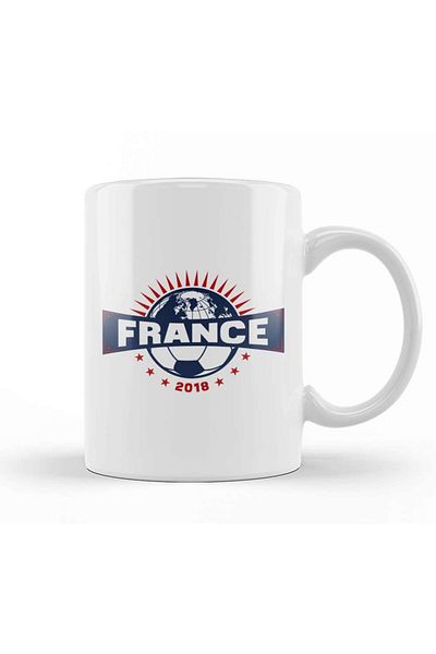 Baskı Dükkanı French Football Lfrance Half World Football Championship 2018 Trophy Cup Porcelain