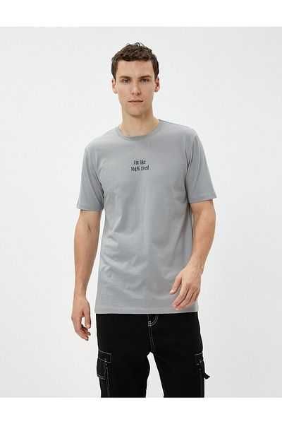 Koton Printed T-Shirt Short Sleeve Crew Neck Cotton