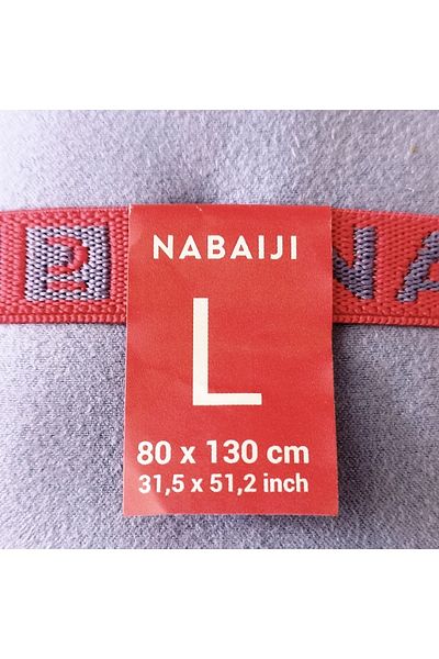 Decathlon Πετσέτα μικροϊνών Nabaiji - Μέγεθος L - 80 X 130 cm