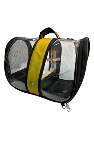 ENS PLASTİK Kuş Taşıma Çantası Suluklu Tünekli 32x22x20 Kraker Hediyeli