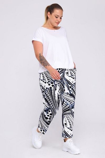 xlargebutik Plus Size Clothing Full Flexible White T-Shirt