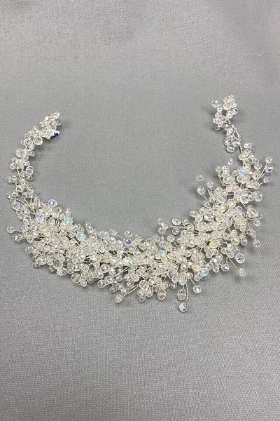 Bride Aksesuar Dünyası Accesoriu pentru păr de mireasă Accesoriu pentru păr de mireasă cu cristal asiatic pentru femei – Coroană – Coroană – Coroană